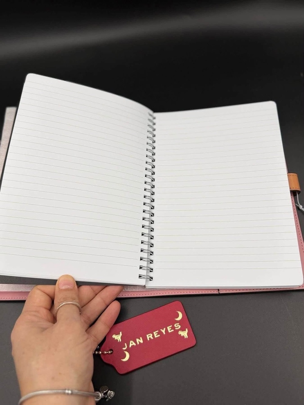 . Coach Notebook In Signature Canvas
Gold/Powder Pink - Picture 7 of 8